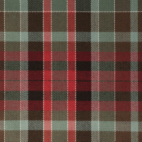 Gordon Red Tharthan Tartan Check 65% Poly 35% Visc