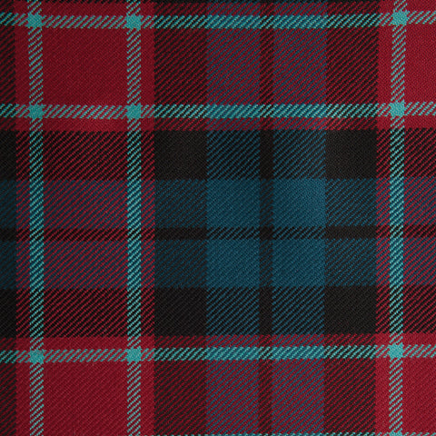 Graham Of Menteith Red Caledonian Tartan Check 100% Wool