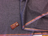 Purple Herringbone Design 100% Pure New Lambswool Jacketing