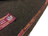 Brown herringbone 100% Pure New Lambswool Jacketing