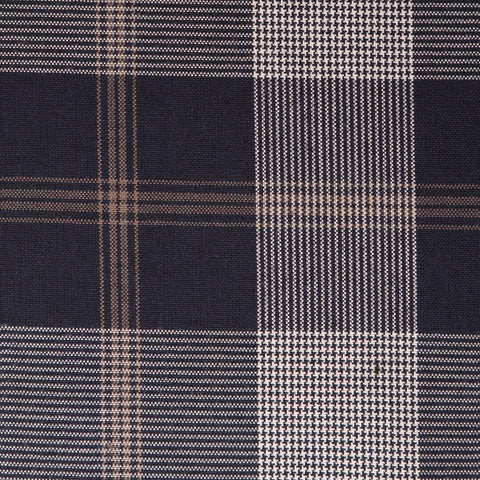 Kilnsey Navy Tharthan Tartan Check 65% Poly 35% Visc