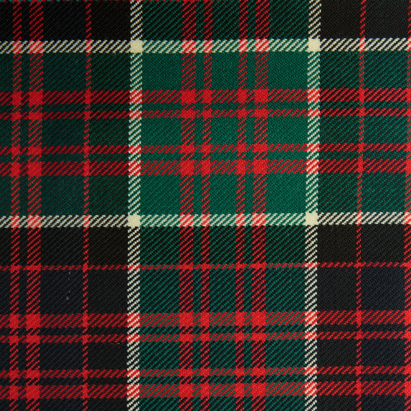 Macdonald Of Clanranald Medium Caledonian Tartan Check 100% Wool