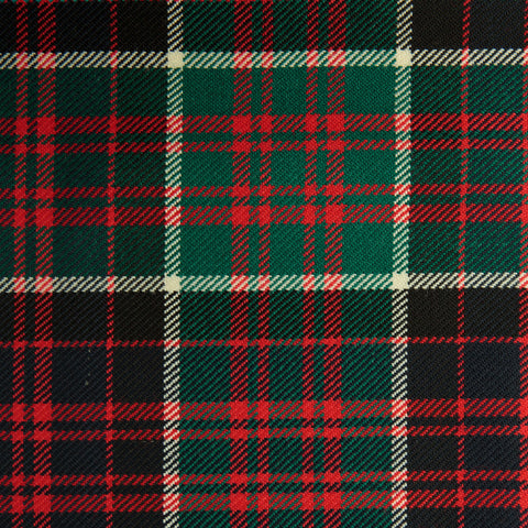 Macdonald Of Clanranald Medium Caledonian Tartan Check 100% Wool