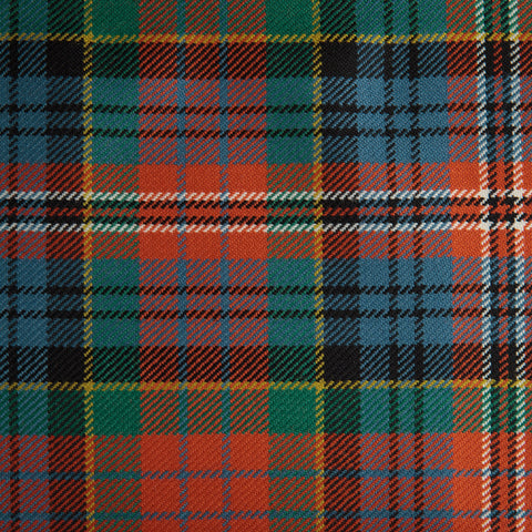 Macpherson Red Caledonian Tartan Check 100% Wool