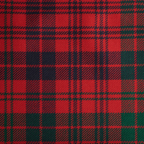 Ross Red Caledonian Tartan Check 100% Wool