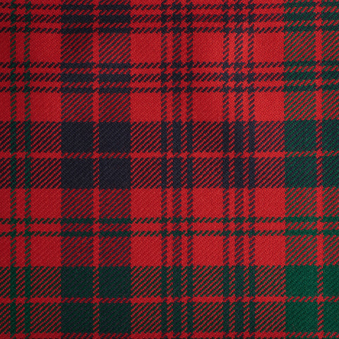 Ross Red Caledonian Tartan Check 100% Wool