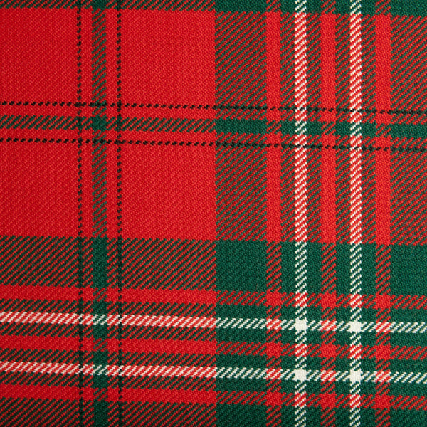 Scott Red Caledonian Tartan Check 100% Wool