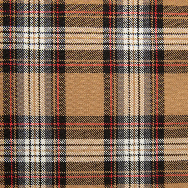 Stewart Camel Tharthan Tartan Check 65% Poly 35% Visc