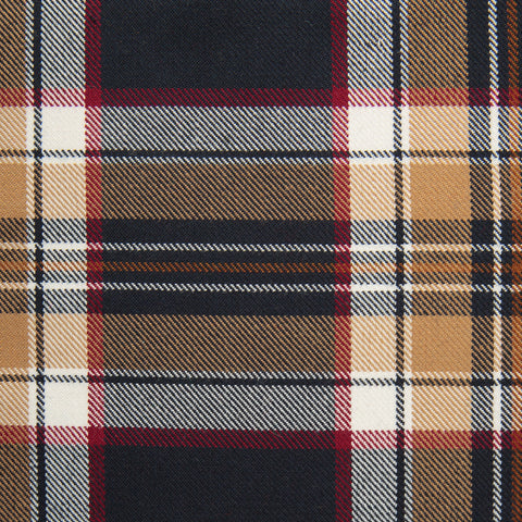 Stewart Navy Tharthan Tartan Check 65% Poly 35% Visc