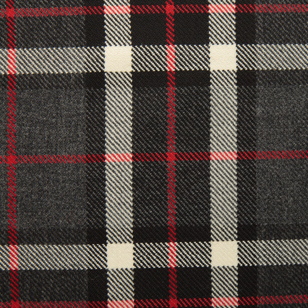 Thomson Grey Caledonian Tartan Check 100% Wool