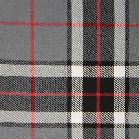 Thomson Small Grey Tharthan Tartan Check 65% Poly 35% Visc