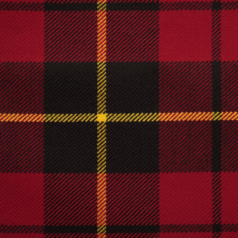 Wallace Red Caledonian Tartan Check 100% Wool